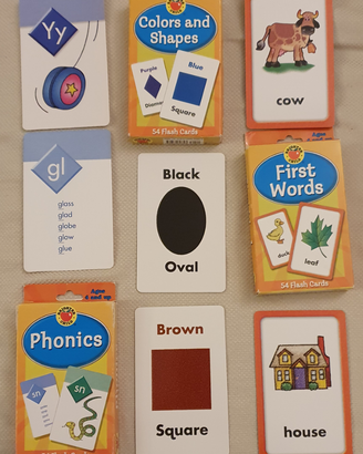 Carte inglese - 54 flash card
