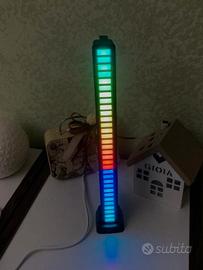 Barra luminosa LED RGB ritmo di musica multicolore - Audio/Video