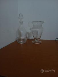 set bottiglia e caraffa