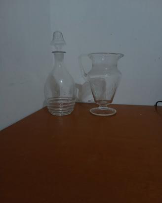 set bottiglia e caraffa