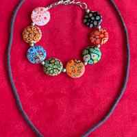 Set collana e bracciale di Murrine Veneziane.