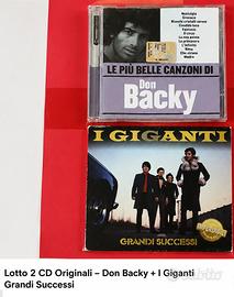 Lotto 2 CD Don Backy + I Giganti – Grandi Successi