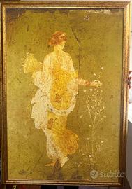 Quadro decorativo stile affresco pompeiano