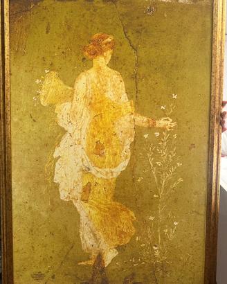 Quadro decorativo stile affresco pompeiano