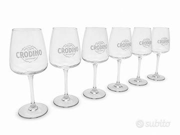 6 calici Crodino, come nuovi