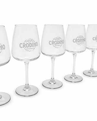 6 calici Crodino, come nuovi