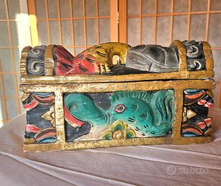 Scatola Portagioie Vintage Balinese – Legno Intag