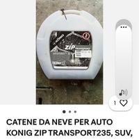CATENE DA NEVE  PER AUTO KONIG ZIP TRANSPORT235