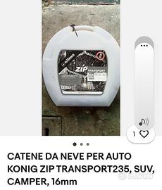 CATENE DA NEVE  PER AUTO KONIG ZIP TRANSPORT235