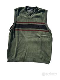 Maglione Smanicato Tommy Hilfiger Verde
