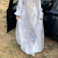 Abito tradizionale marocchino bianco sposa occasio