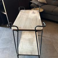 Carrello cucina legno e ferro