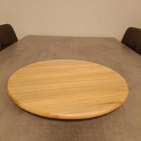 Vassoio Girevole "Lazy Susan" in Legno Naturale