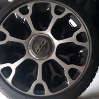 Cerchi in lega Fiat 500 L bicolore completi di pne