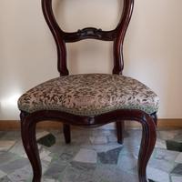 2 SEDIE ANTICHE IN LEGNO INIZIO 900 ORIGINALI