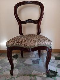 2 SEDIE ANTICHE IN LEGNO INIZIO 900 ORIGINALI