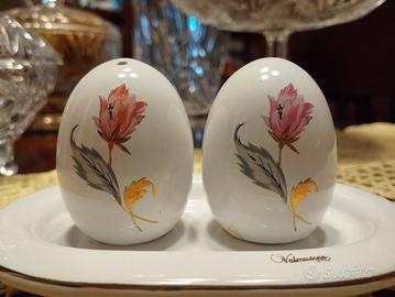 Uova porcellana Sale e Pepe anni '70