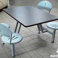 Panca 120x80 completa di quattro sedie