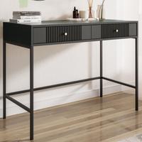 Consolle con 2 cassetti in MDF Nero