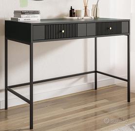 Consolle con 2 cassetti in MDF Nero