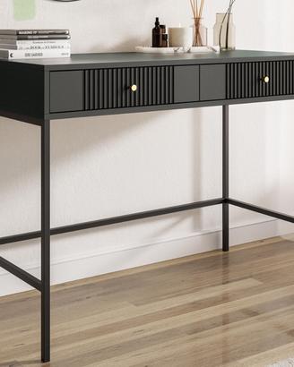 Consolle con 2 cassetti in MDF Nero