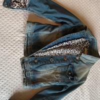 Giubbino Jeans con imbottitura interna da ragazza