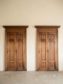 Coppia di porte antiche Impero.