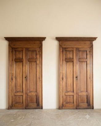 Coppia di porte antiche Impero.