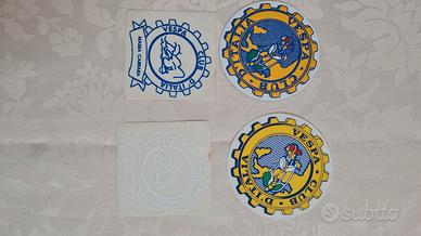  5 toppe e adesivi vespa club Italia