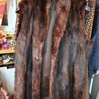 gilet lungo pelliccia visone