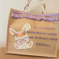 borsa juta per bambina
