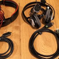 Cuffie computer e cavi