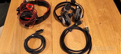Cuffie computer e cavi