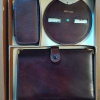 Tritico vintage per auto in pelle-Santi Borse