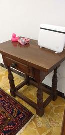 tavolino porta telefono in legno massello