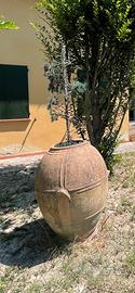 Orcio antico in terracotta da giardino