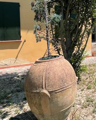 Orcio antico in terracotta da giardino