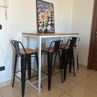 Tavolo alto + 4 sgabelli | Industrial design