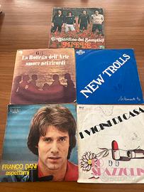 5 dischi in vinile 45 giri