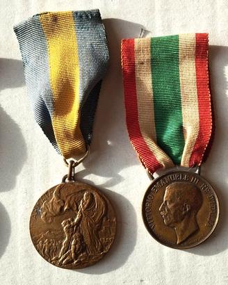 Lotto 4 Medaglie Militari Originali WW1 –1915-1918