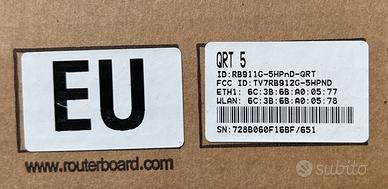 MikroTik RouterBOARD QRT 5 RB911G-5HPnD-QRT