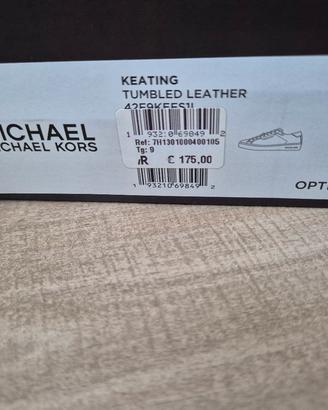 Scarpe Uomo Michael Kors in pelle colorOptic White