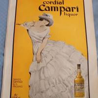 2 RARE PUBBLICITA' CAMPARI DA RIVISTE 1924