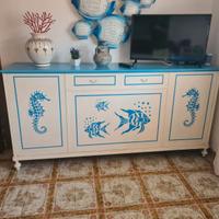 mobile letto TV credenza mare