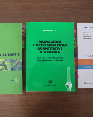 Libri corso Economia aziendale, Uniud