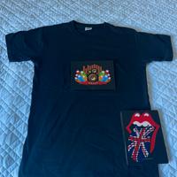 T-shirt con display luminosi