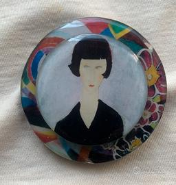 Spilla tonda stile anni ‘20/‘30