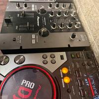 Pioneer Consol CDJ-400 MP3/USB + Mixer DJM-250 K