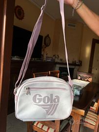 Borsa a tracolla Gola bianca e con dettagli lilla