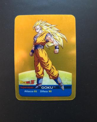Goku Gold N16 DragonBall Lamincards Edibas